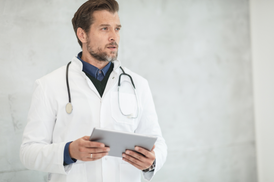 A healthcare professional